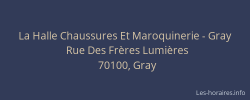 La Halle Chaussures Et Maroquinerie - Gray