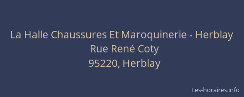 La Halle Chaussures Et Maroquinerie - Herblay