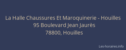 La Halle Chaussures Et Maroquinerie - Houilles