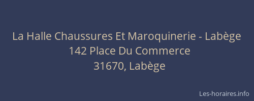 La Halle Chaussures Et Maroquinerie - Labège