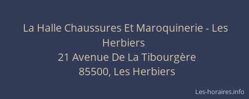 La Halle Chaussures Et Maroquinerie - Les Herbiers