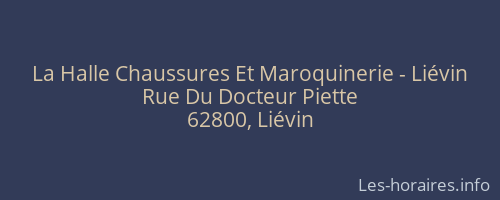 La Halle Chaussures Et Maroquinerie - Liévin