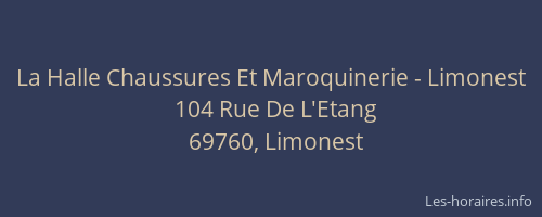 La Halle Chaussures Et Maroquinerie - Limonest