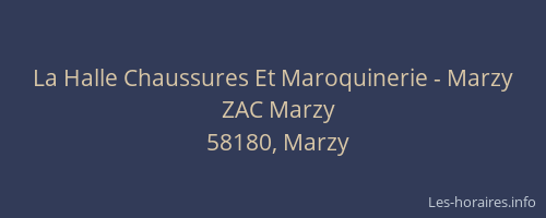 La Halle Chaussures Et Maroquinerie - Marzy