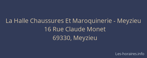 La Halle Chaussures Et Maroquinerie - Meyzieu