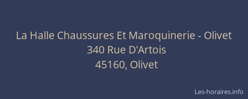 La Halle Chaussures Et Maroquinerie - Olivet