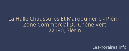 La Halle Chaussures Et Maroquinerie - Plérin