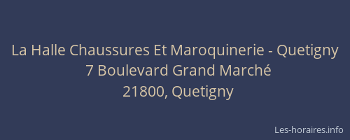 La Halle Chaussures Et Maroquinerie - Quetigny