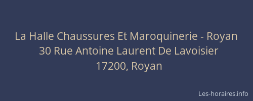 La Halle Chaussures Et Maroquinerie - Royan