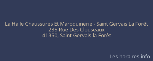 La Halle Chaussures Et Maroquinerie - Saint Gervais La Forêt