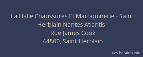 La Halle Chaussures Et Maroquinerie - Saint Herblain Nantes Atlantis