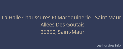 La Halle Chaussures Et Maroquinerie - Saint Maur