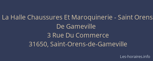 La Halle Chaussures Et Maroquinerie - Saint Orens De Gameville