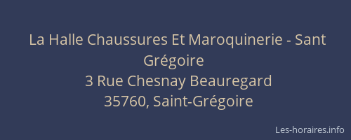 La Halle Chaussures Et Maroquinerie - Sant Grégoire