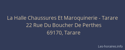 La Halle Chaussures Et Maroquinerie - Tarare