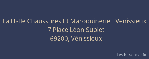 La Halle Chaussures Et Maroquinerie - Vénissieux