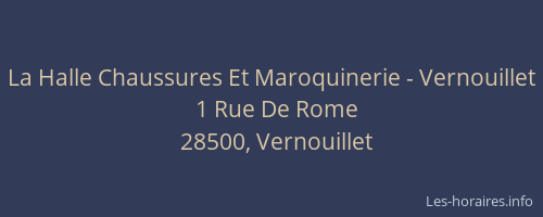 La Halle Chaussures Et Maroquinerie - Vernouillet