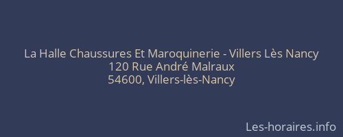 La Halle Chaussures Et Maroquinerie - Villers Lès Nancy