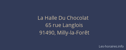 La Halle Du Chocolat