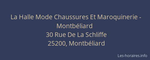 La Halle Mode Chaussures Et Maroquinerie - Montbéliard