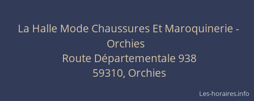 La Halle Mode Chaussures Et Maroquinerie - Orchies