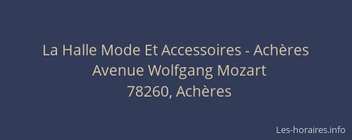 La Halle Mode Et Accessoires - Ach&egrave;res