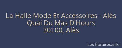 La Halle Mode Et Accessoires - Alès