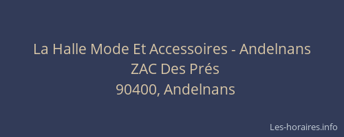 La Halle Mode Et Accessoires - Andelnans