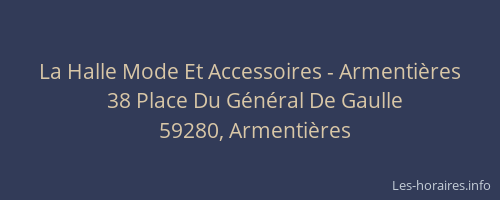 La Halle Mode Et Accessoires - Armentières