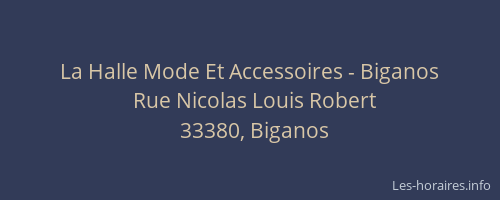 La Halle Mode Et Accessoires - Biganos