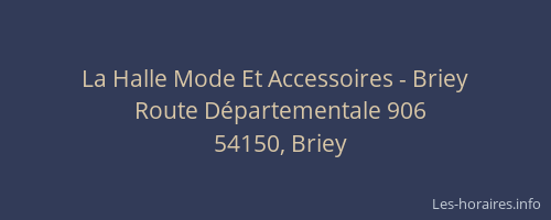 La Halle Mode Et Accessoires - Briey