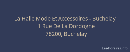 La Halle Mode Et Accessoires - Buchelay