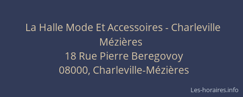 La Halle Mode Et Accessoires - Charleville Mézières