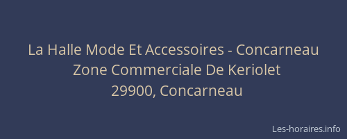 La Halle Mode Et Accessoires - Concarneau