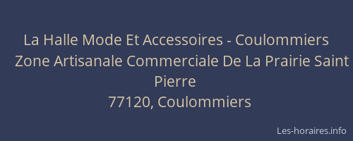 La Halle Mode Et Accessoires - Coulommiers