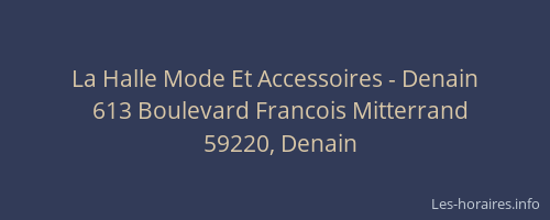 La Halle Mode Et Accessoires - Denain