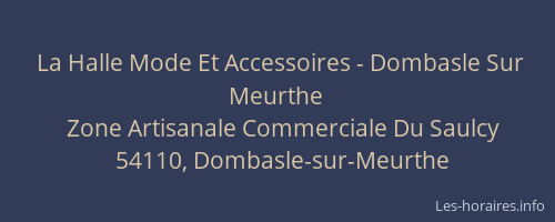 La Halle Mode Et Accessoires - Dombasle Sur Meurthe