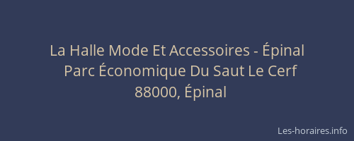 La Halle Mode Et Accessoires - Épinal