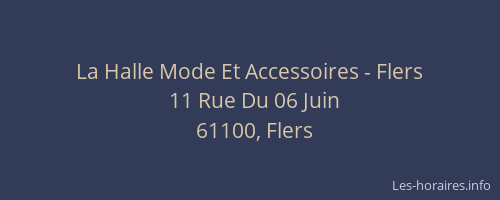 La Halle Mode Et Accessoires - Flers