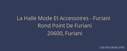 La Halle Mode Et Accessoires - Furiani