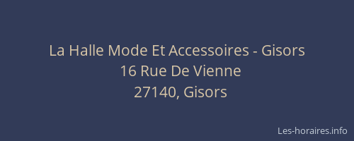 La Halle Mode Et Accessoires - Gisors
