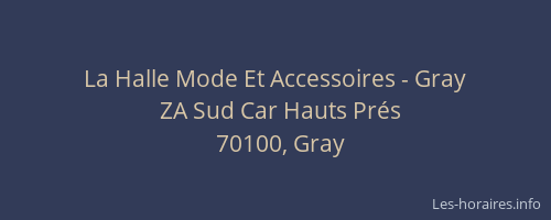 La Halle Mode Et Accessoires - Gray