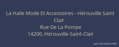 La Halle Mode Et Accessoires - Hérouville Saint Clair