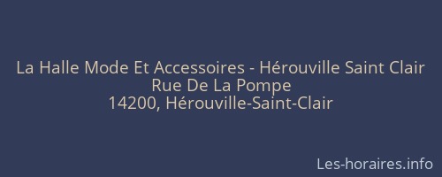 La Halle Mode Et Accessoires - Hérouville Saint Clair