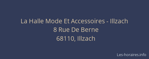 La Halle Mode Et Accessoires - Illzach