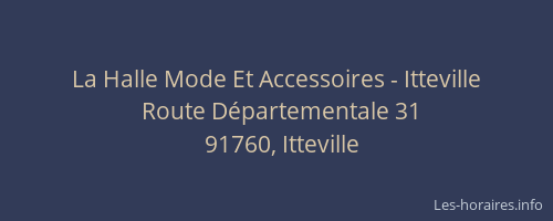 La Halle Mode Et Accessoires - Itteville