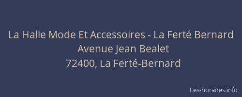 La Halle Mode Et Accessoires - La Ferté Bernard
