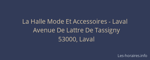 La Halle Mode Et Accessoires - Laval