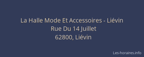 La Halle Mode Et Accessoires - Liévin