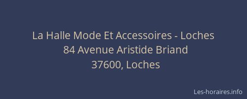 La Halle Mode Et Accessoires - Loches